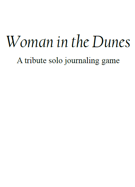 Woman in the Dunes