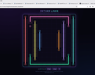 Aether Links — a relaxing puzzle game.