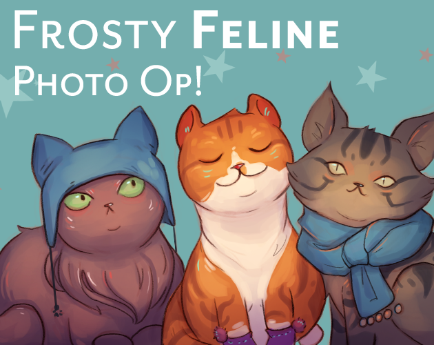 Frosty Feline Photo Op