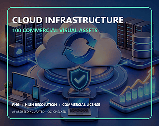 100 Cloud Infrastructure Commercial Visual Assets