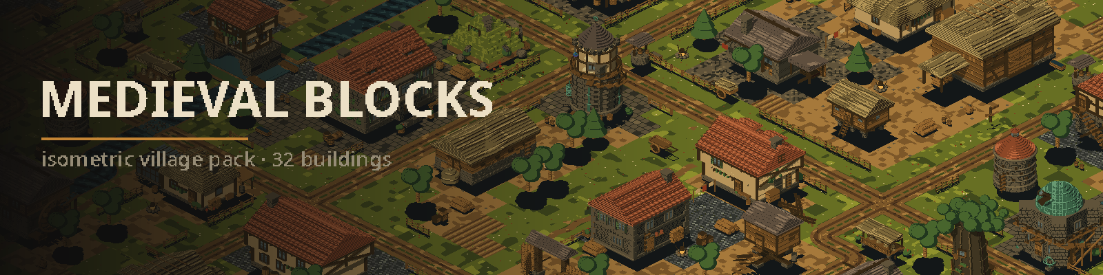 Medieval Blocks — Isometric Village & Witch Quarter