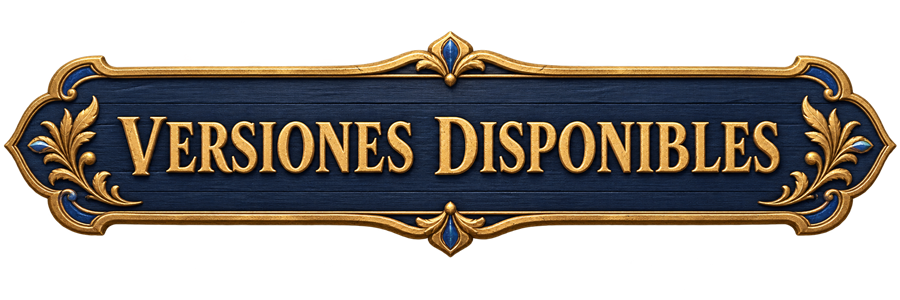 VERSIONES DISPONIBLES