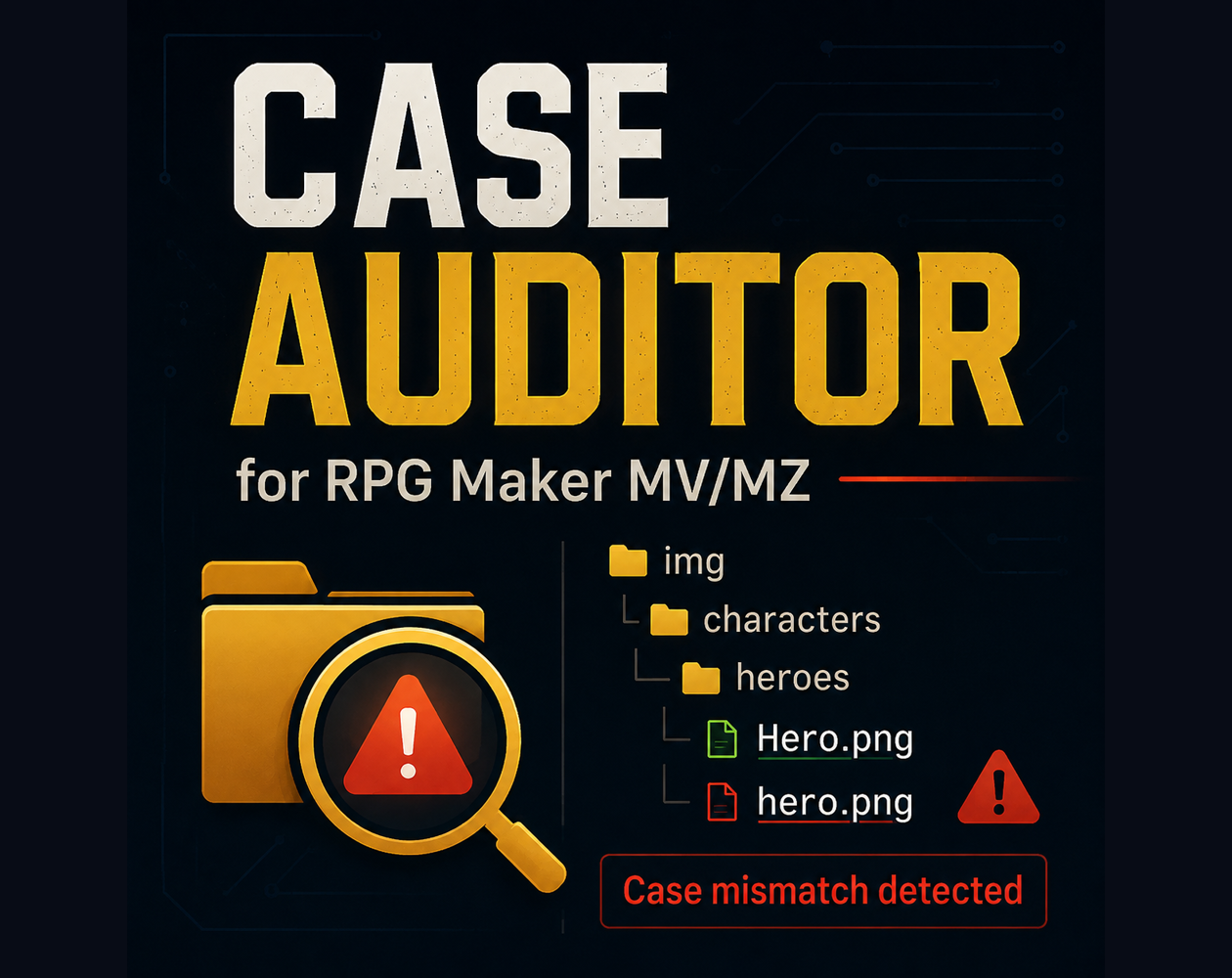 RPG Maker MV/MZ Case-Sensitive Asset Auditor