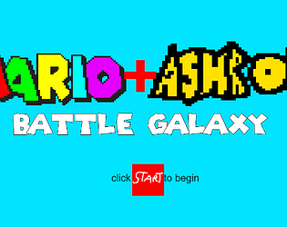 Mario and Ashroid Battle Galaxy Prototype