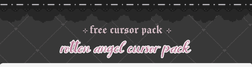 𑣲݁ ˖ [f2u] rotten_angel cursor pack ꒰pink꒱ˎˊ˗