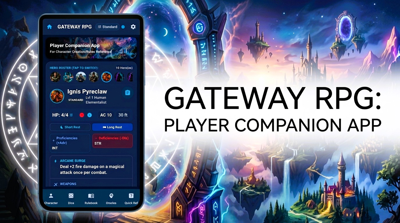 Cover image for GATEWAY RPG: Player Companion Android App