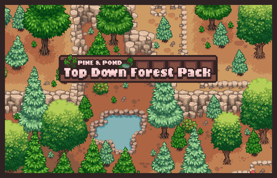 Pine & Pond - Top-Down Forest Pack