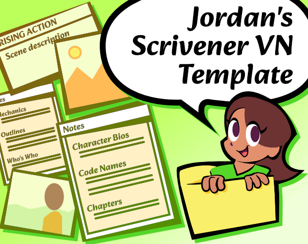 Cover image for Jordan's Visual Novel Scrivener Template