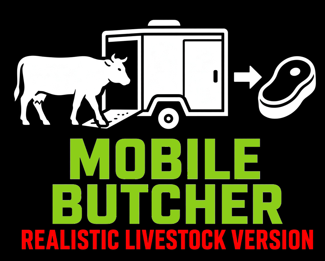 Cover image for FS25 Mobile Butcher - Realistic Livestock Version