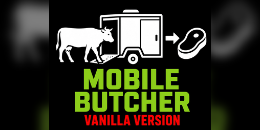 Cover image for FS25 Mobile Butcher Vanilla Edition
