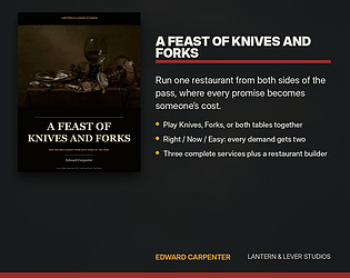 A Feast of Knives and Forks [$15.00] [Role Playing]