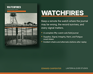 Watchfires [$15.00] [Role Playing]