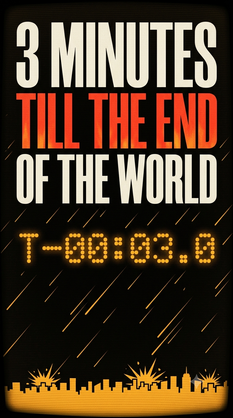 Cover image for 3 Minutes Till the End of the World