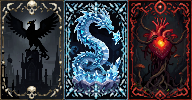 Magic Elemental Card Frames & Skill Icons + Frames