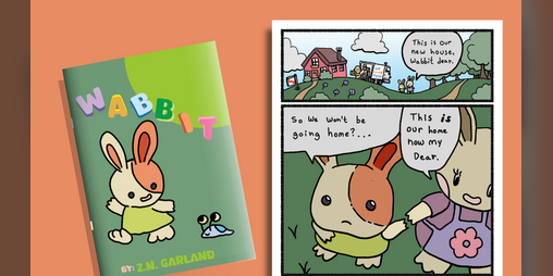 Cover image for Wabbit: a comic about friendship & shyness