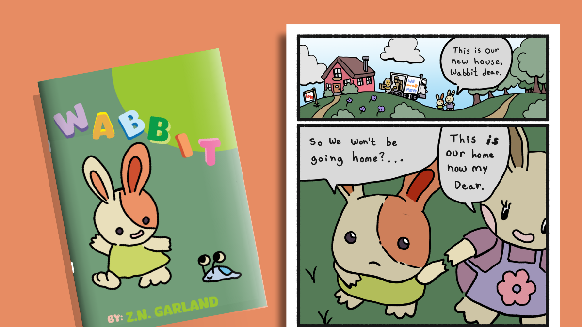 Cover image for Wabbit: a comic about friendship & shyness