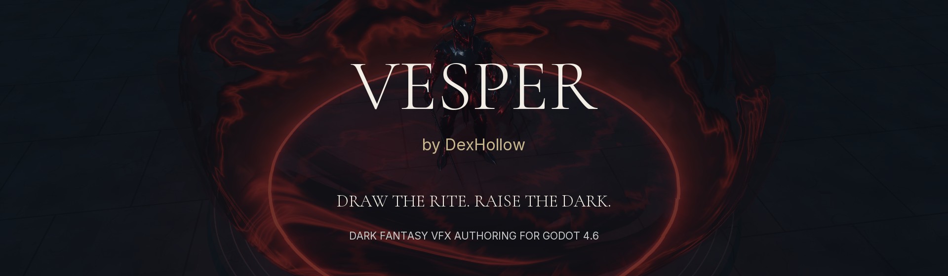 VESPER: Dark Arts Studio - Godot 4.6 VFX Generator