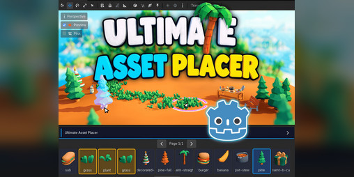 Cover image for Ultimate Asset Placer Godot 4.5+ (GD Script)