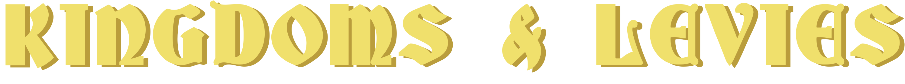 Kingdoms & Levies