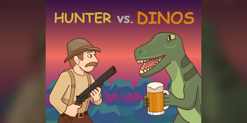 Cover image for Hunter vs Dinos