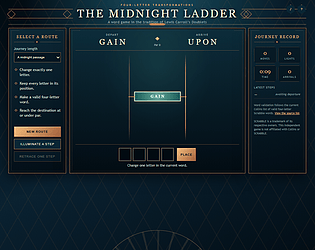 The Midnight Ladder 4-Letter Word Ladder Game [Free] [Educational]