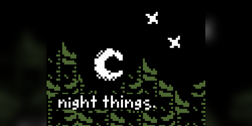 Cover image for night things.