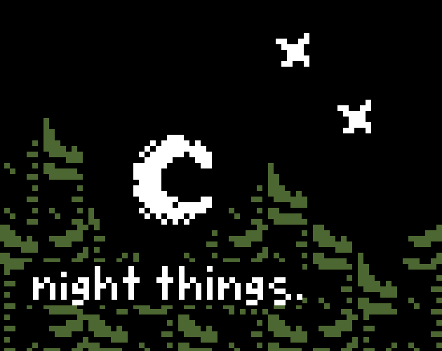 Cover image for night things.