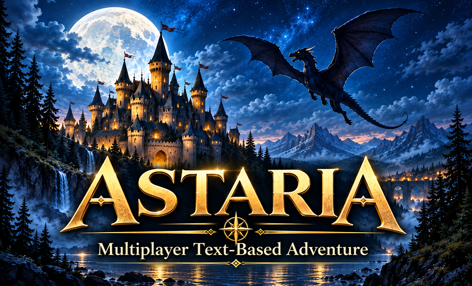 Cover image for Astaria: Retro Online Text RPG