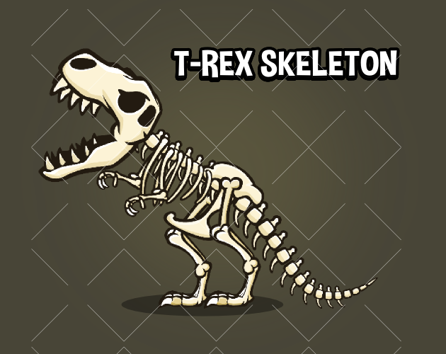 T Rex Skeleton By Robert Brooks - roblox t rex skeleton bundle