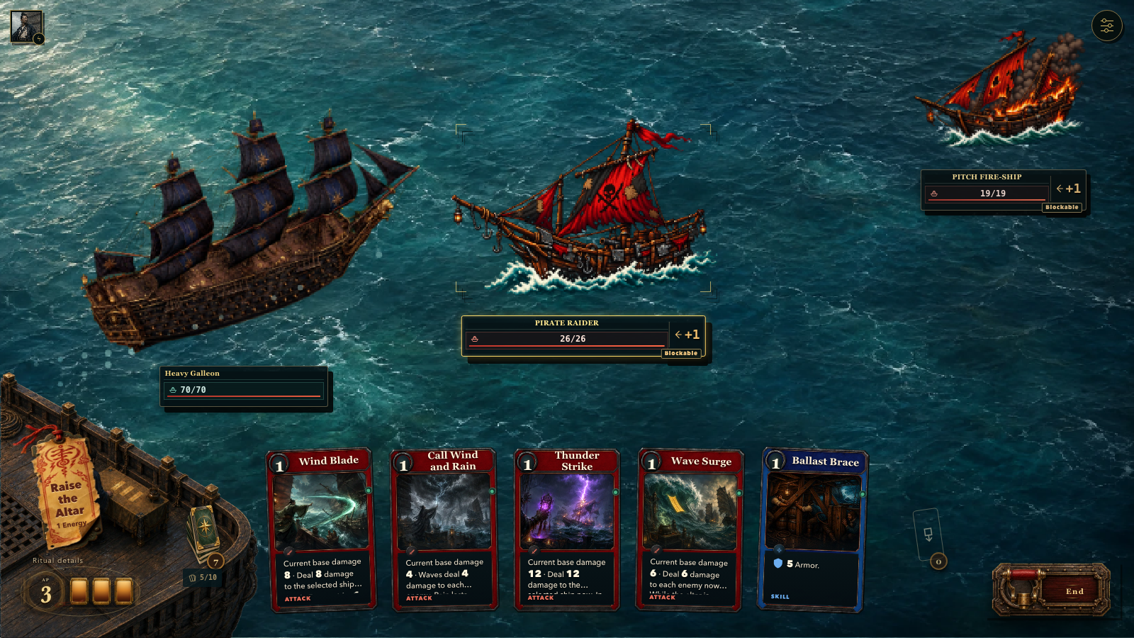 The Storm Ritualist commands a battle through a prepared storm rite