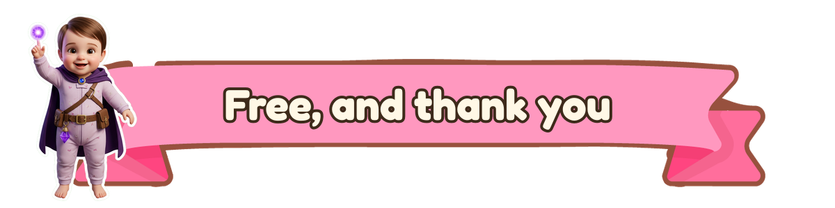 Free, and thank you