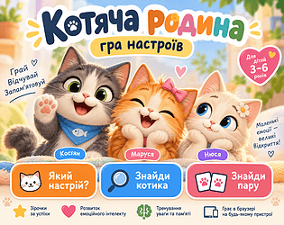 Котяча родина: гра настроїв [Free] [Educational]