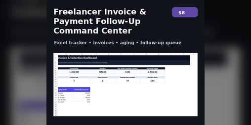 Cover image for Freelancer Invoice & Payment Follow-Up Command Center