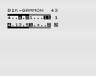163 B1K-GAMMON [Free] [Simulation]