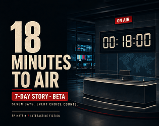 18 Minutes to Air - Seven-Day Story Beta [Free] [Interactive Fiction]