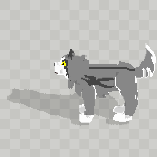 Wolf - Pixelart Voxel