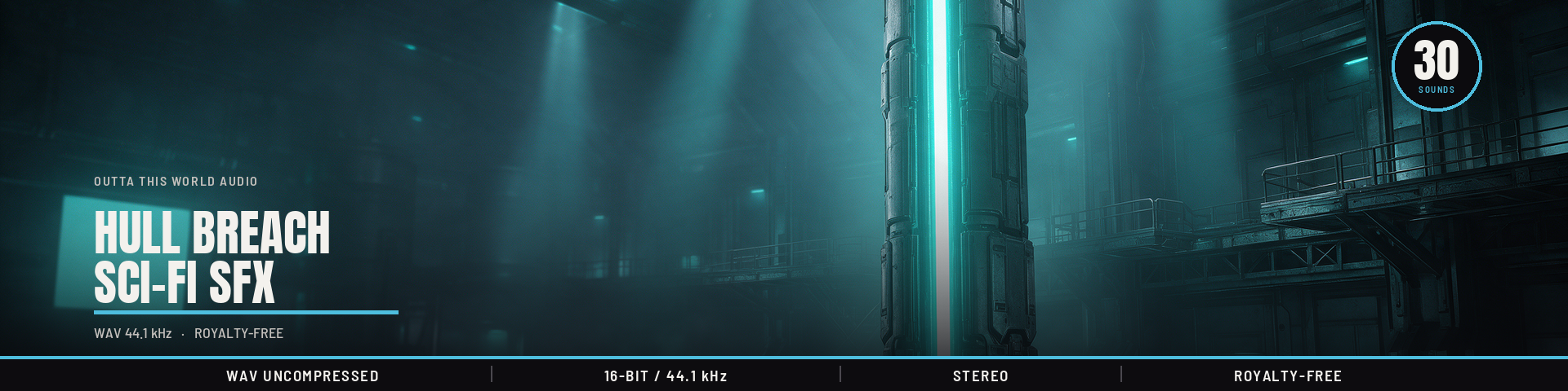 Hull Breach — Sci-Fi SFX Pack (30 Sounds)