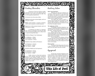 This Life of Peril: A Subscription-Based RPG   - A loose-leaf, pamphlet-style, subscription-based roleplaying game. 
