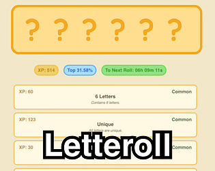 Daily Letteroll [Free] [Simulation]