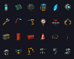 Neonforge Industrial — Sci-Fi Icon Pack [$1.00]