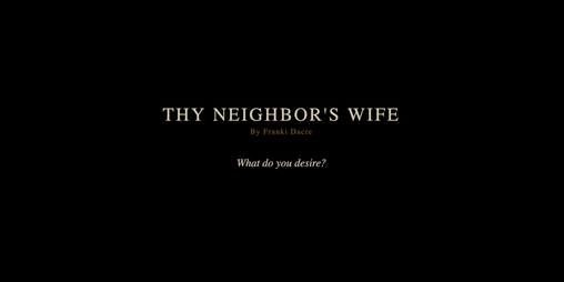 Cover image for Thy Neighbor's Wife