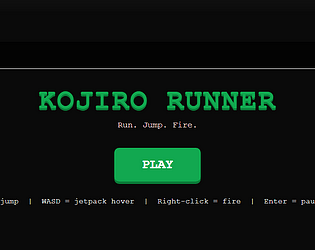 Kojiro Runner game screenshot
