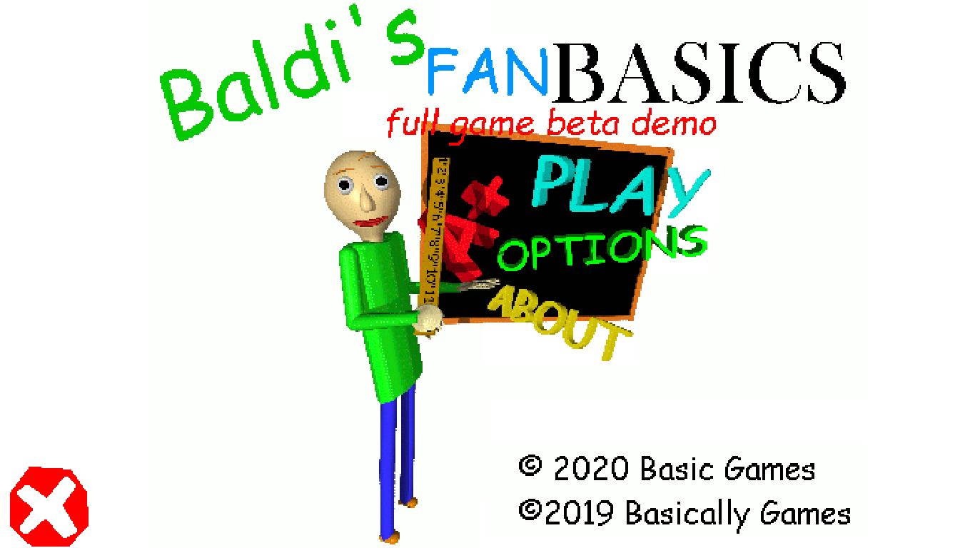 Baldi S Fan Basics Full Game Beta Demo Fangame By G Rexstudio - roblox baldi basics beta