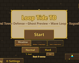 LoopTide TD game screenshot