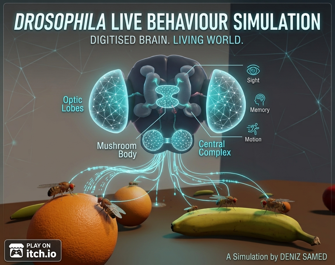 Cover image for Drosophila Live Behaviour Simulation