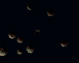 Asteroids game screenshot