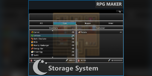 Cover image for Storage System for RPG Maker
