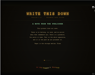Write This Down [Free]