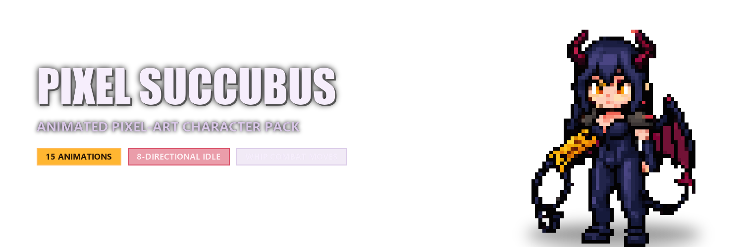 PIXEL SUUCCUBUS — Animated Character Sprite Pack