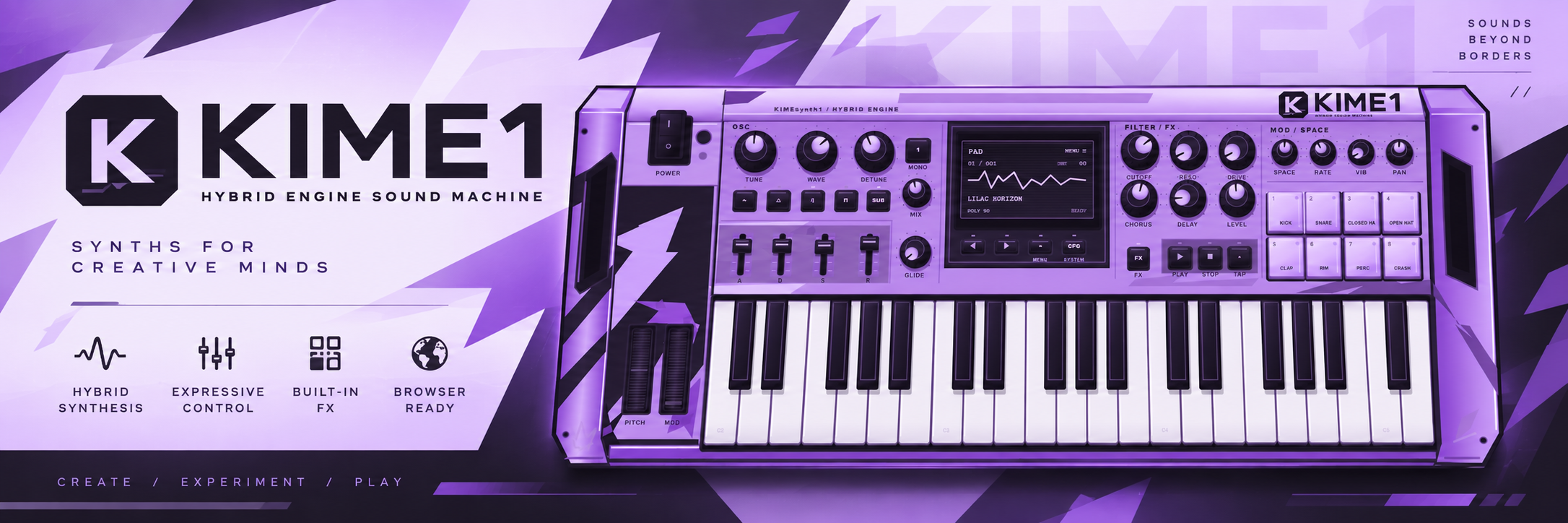 KIMEsynth1 — Browser Synth & Sampler